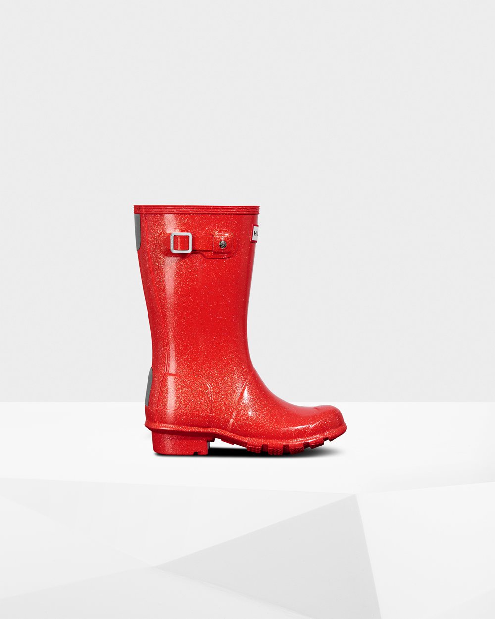 Kids Hunter Original Big Starcloud | Rain Boots Orange Red | NZ-43205-NFLQ